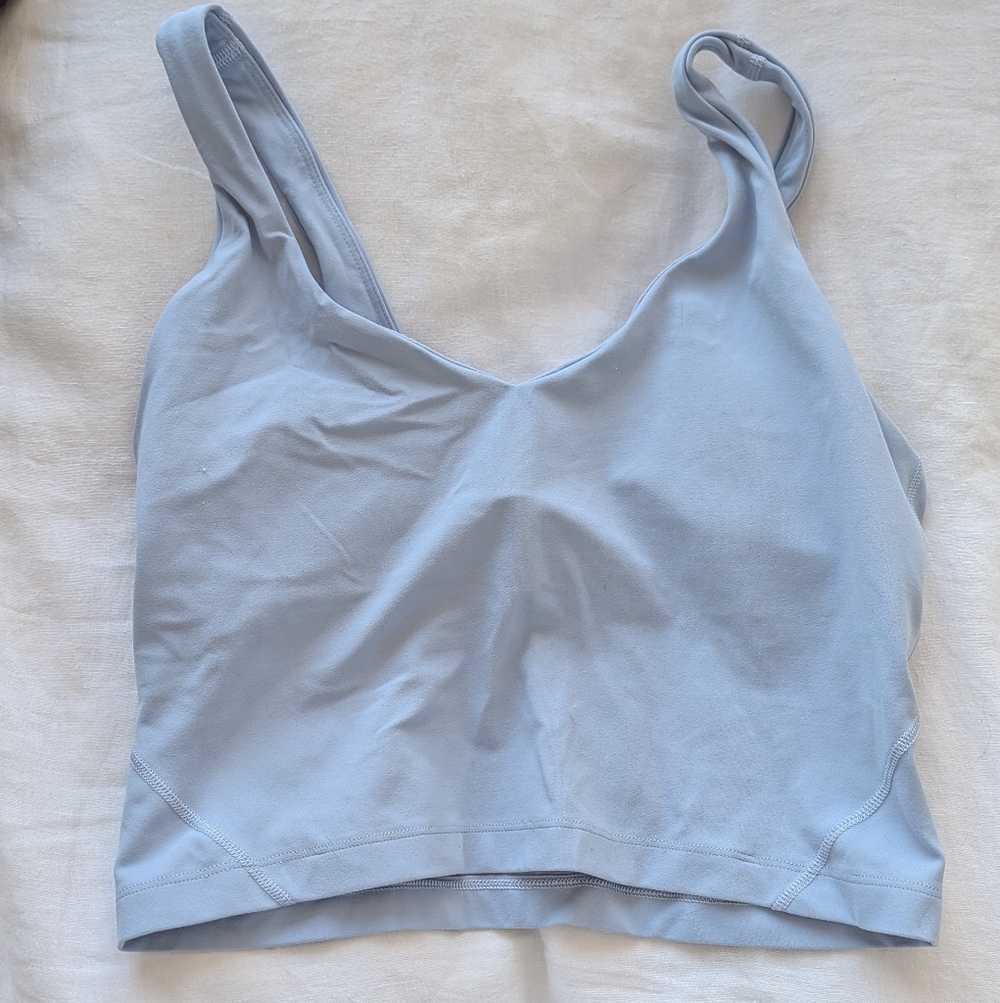 Lululemon blue linen align tank